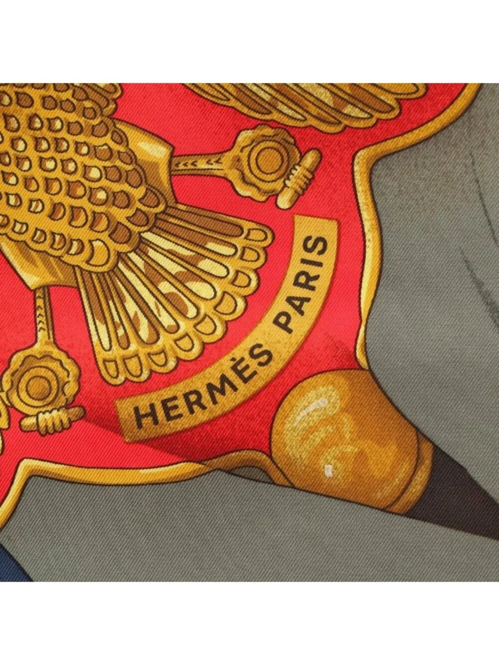 Hermes Soleil de Soie Silk Sun Carre 90 Scarf Red Navy